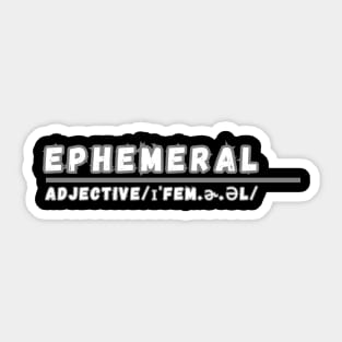 Word Ephemeral Sticker